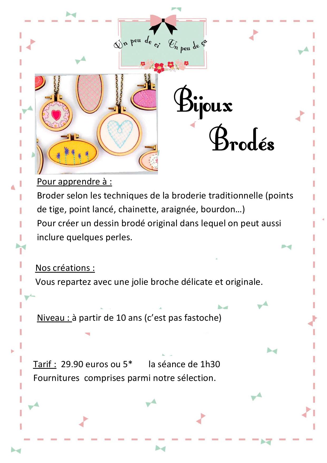 atelier bijoux brodes granville un peu de ci